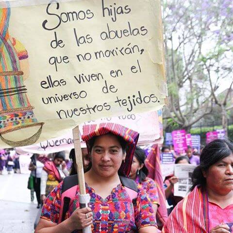Indigenous women demanding protection of their designs Maya huipil