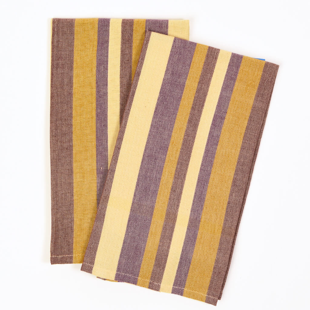 Mustard & Eggplant Stripes Collection | On Sale