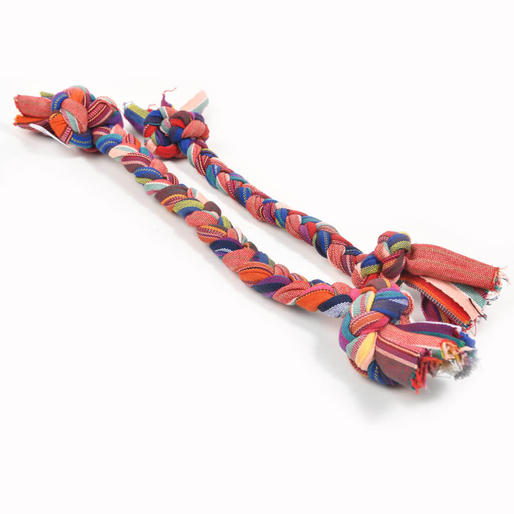 Hand Woven Dog Tug Toy