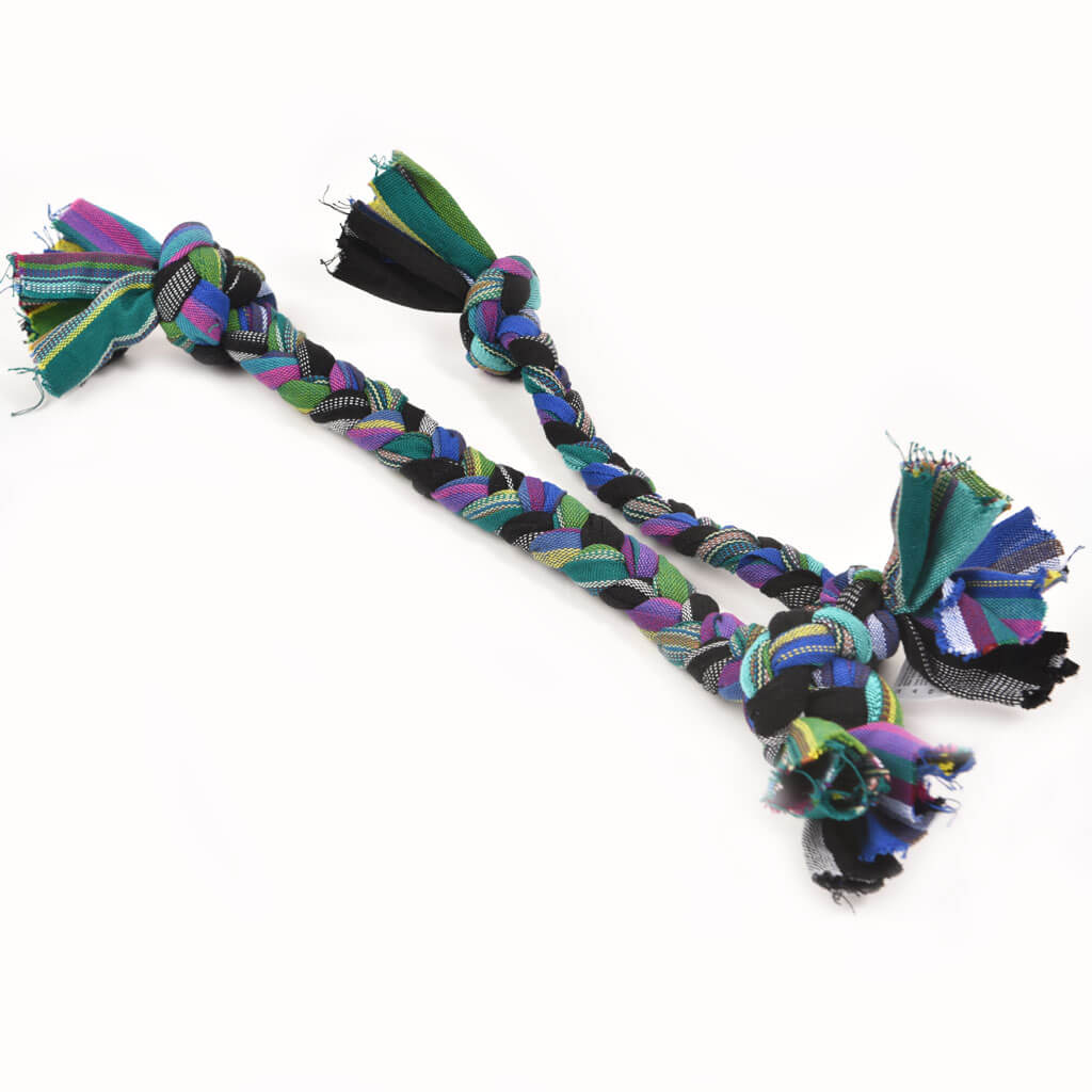 Hand Woven Dog Tug Toy