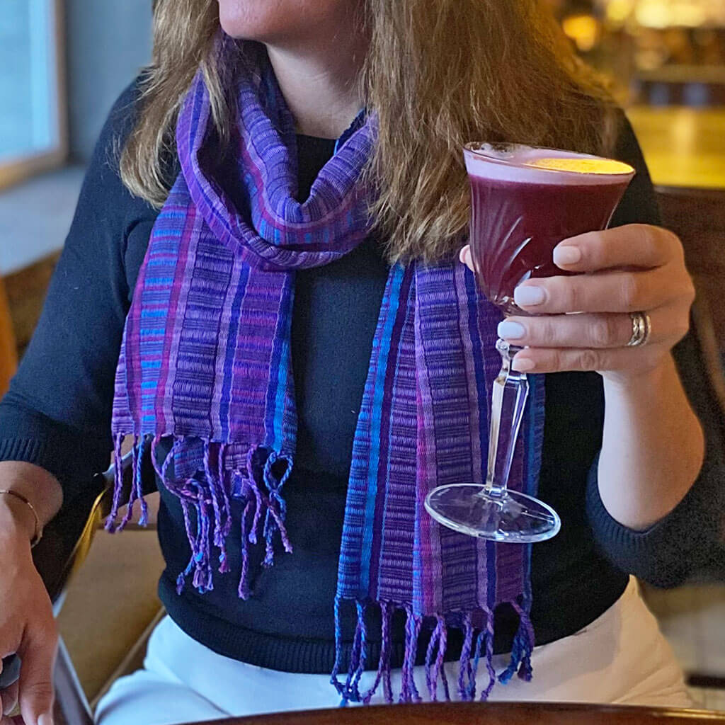Hand Woven Fringed Scarf