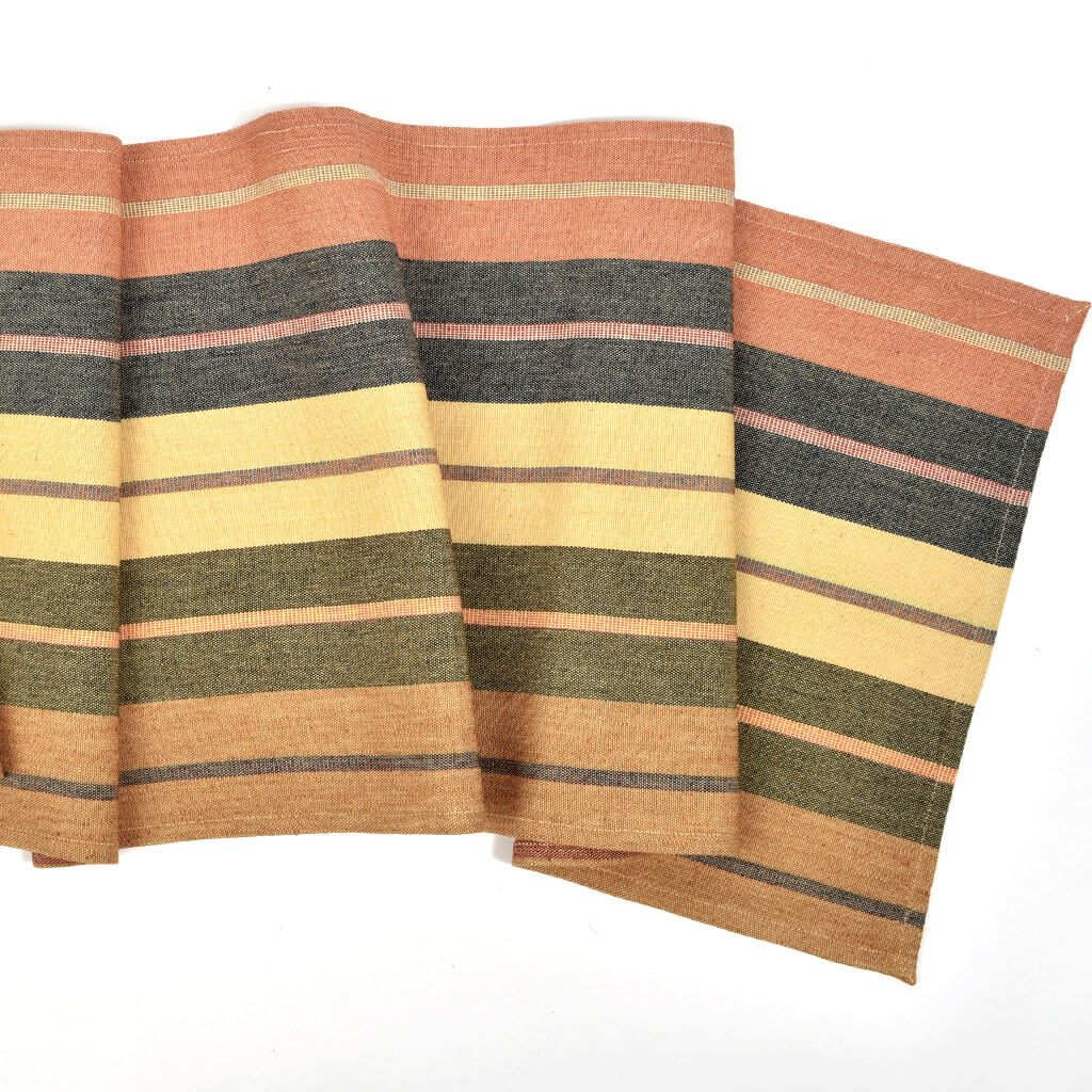 Hand Woven Striped Table Runner