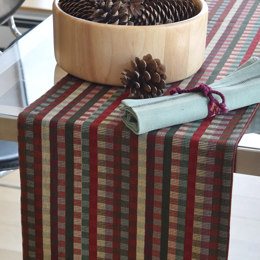 Hand Woven Cuadritos Table Runner