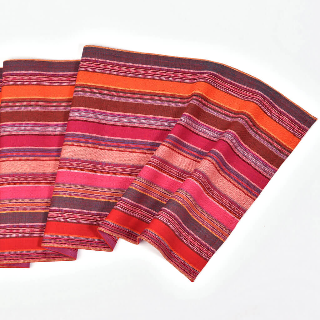 Hand Woven Striped Table Runner