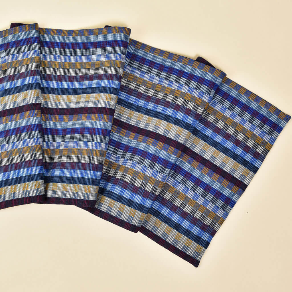 Hand Woven Cuadritos Table Runner