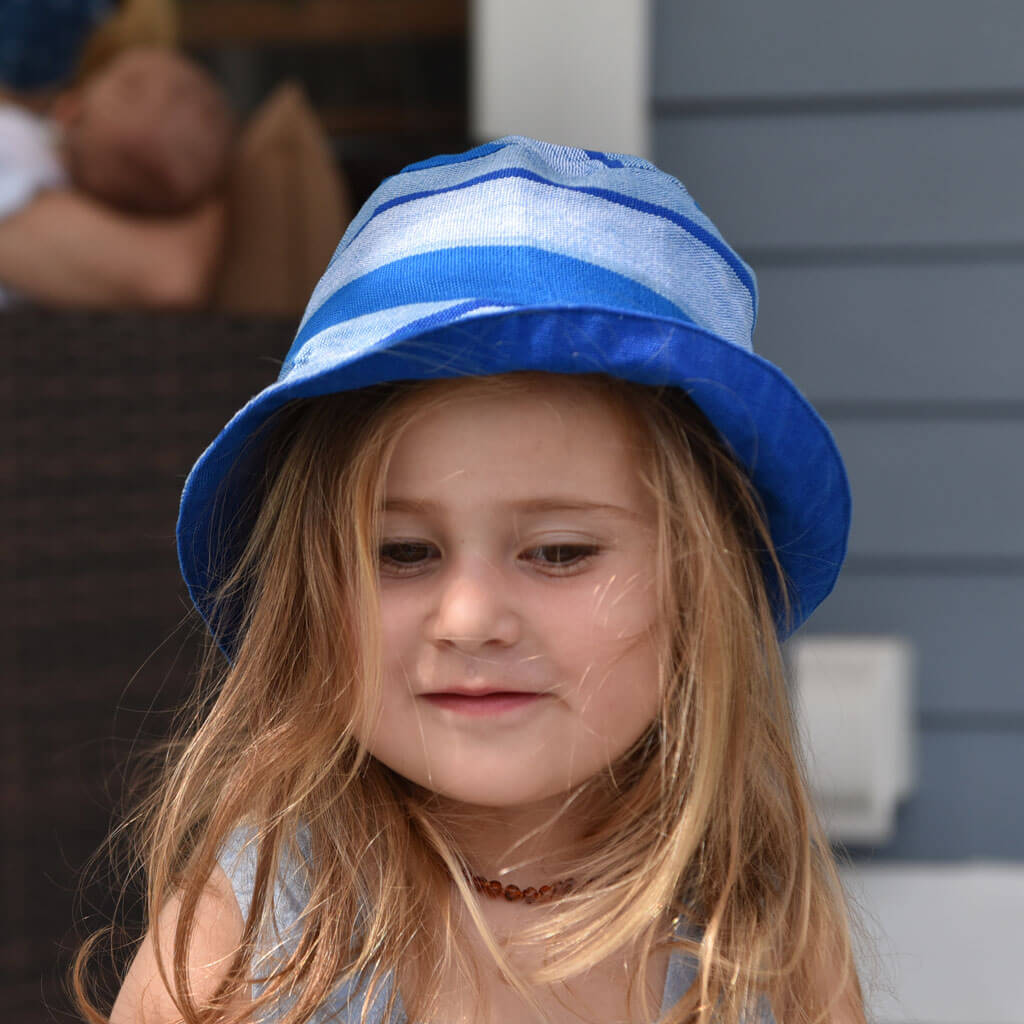 Hand Woven Child Bucket Hat