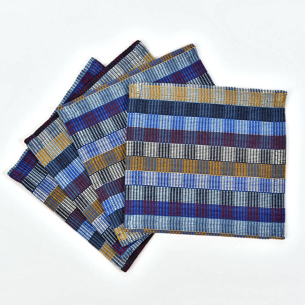Hand Woven Cuadritos Drink Coasters