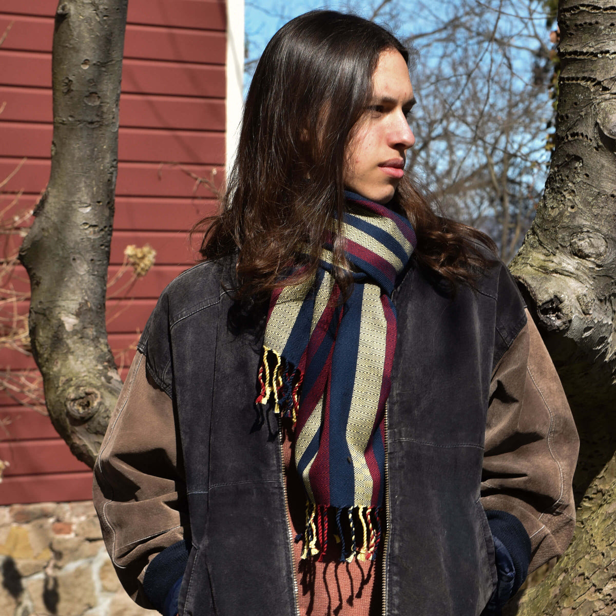 Hand Woven Cozy Cotton Scarf