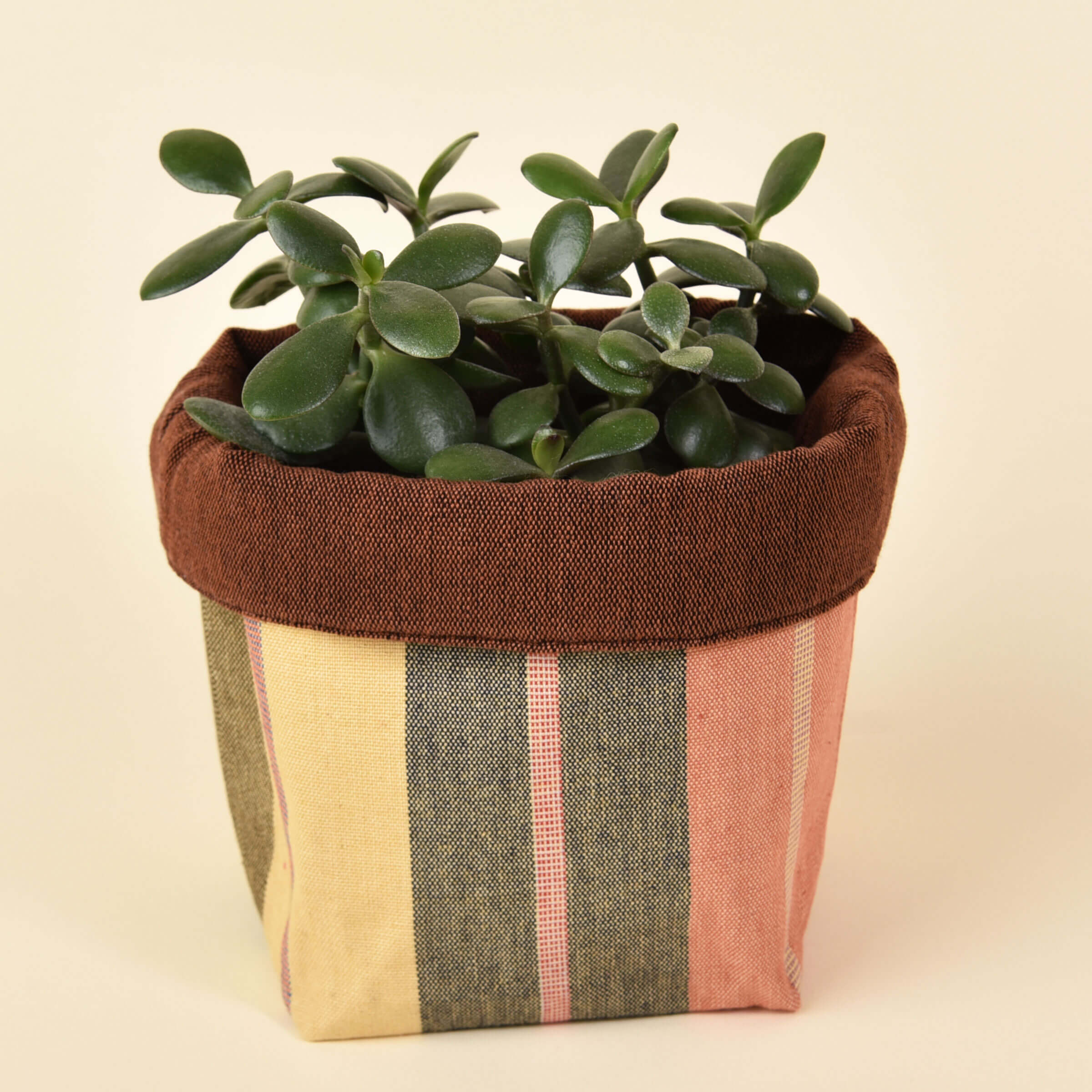 Handwoven Fabric Storage Basket