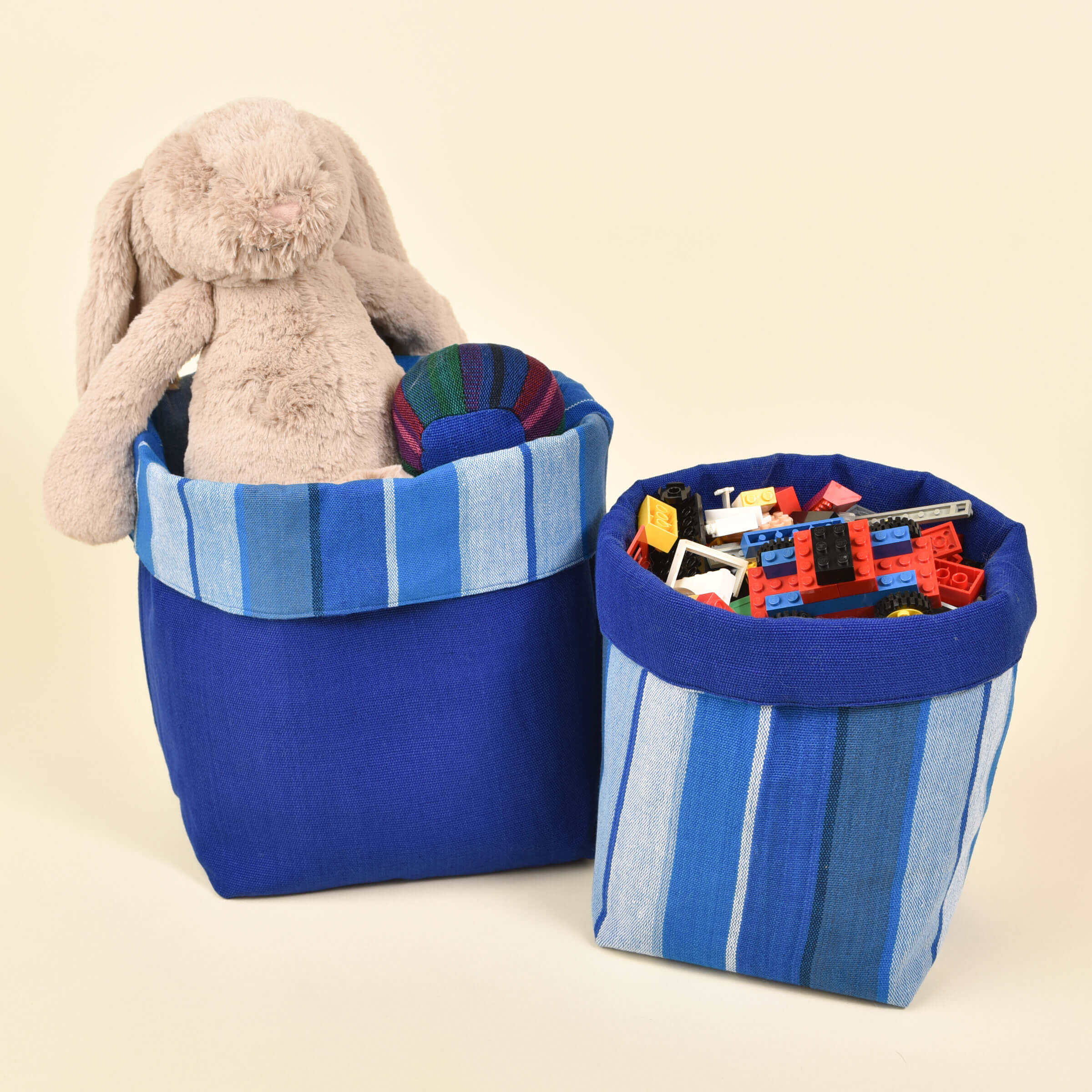 Handwoven Fabric Storage Basket