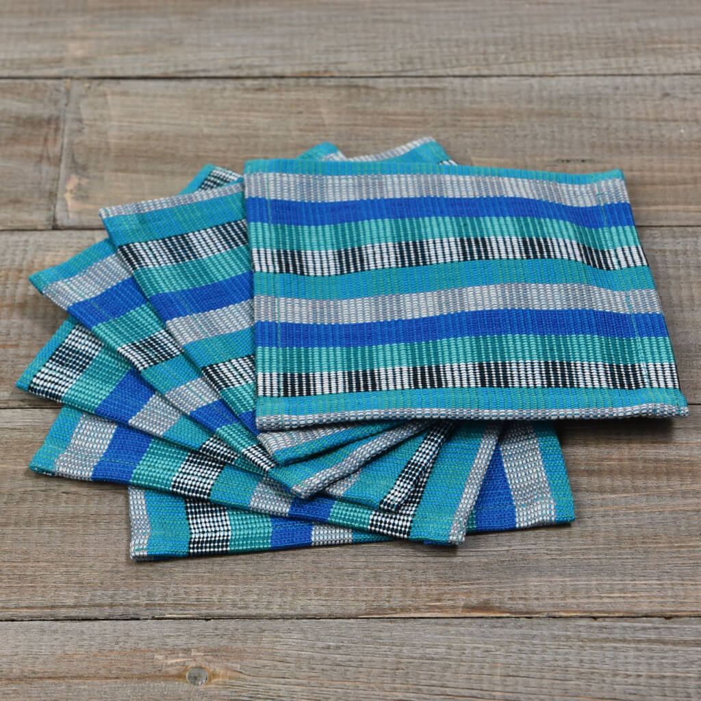 Hand Woven Cuadritos Drink Coasters