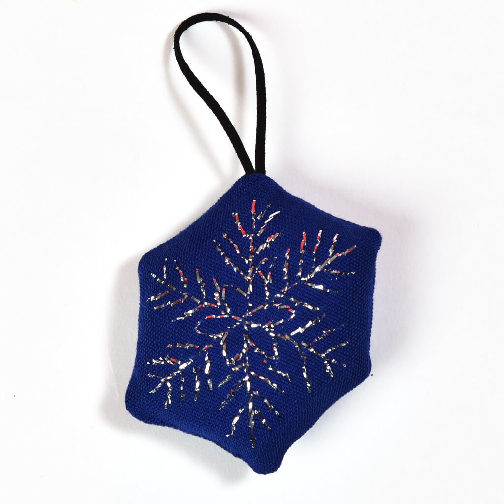 Hand Embroidered Christmas Ornaments