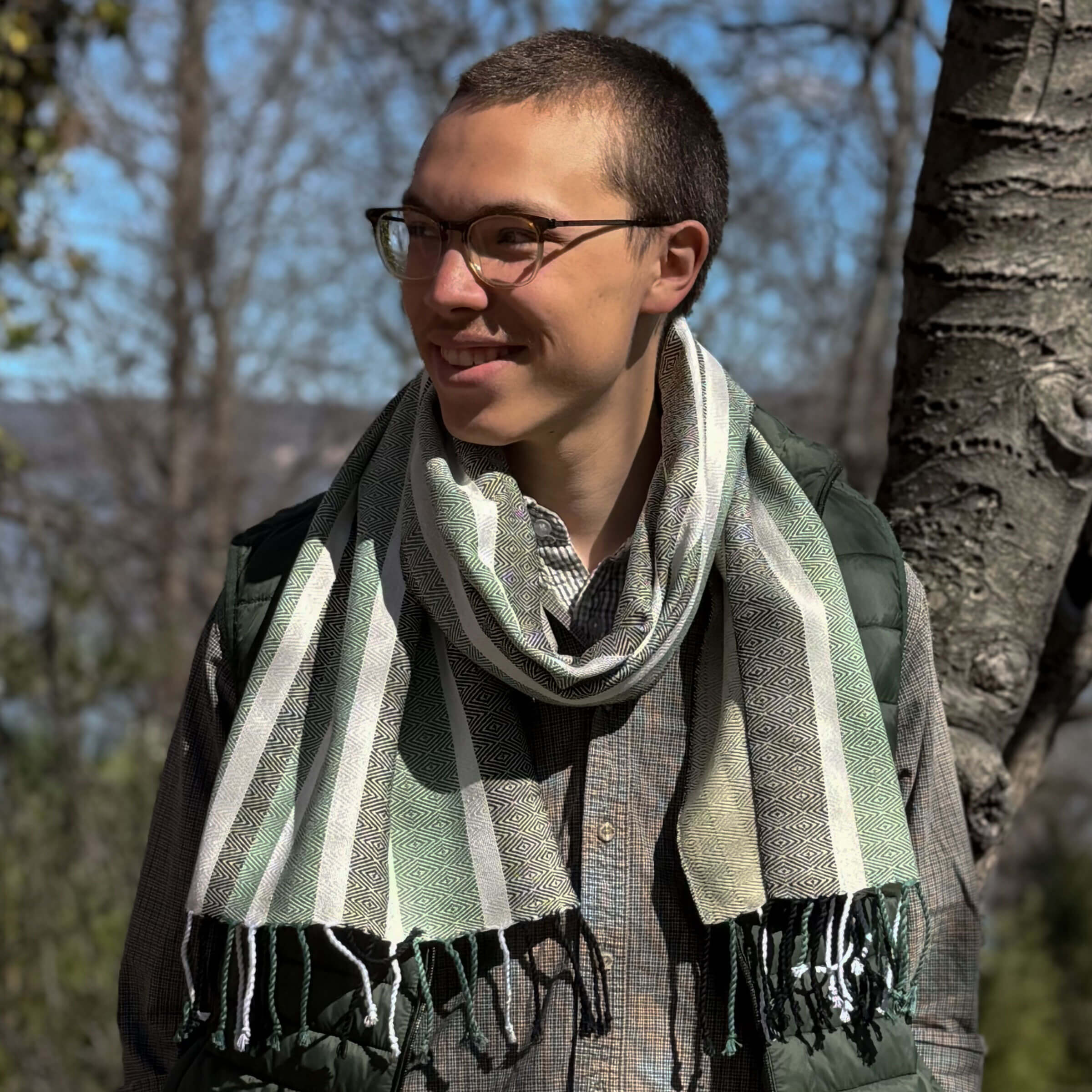 Hand Woven Cozy Cotton Scarf