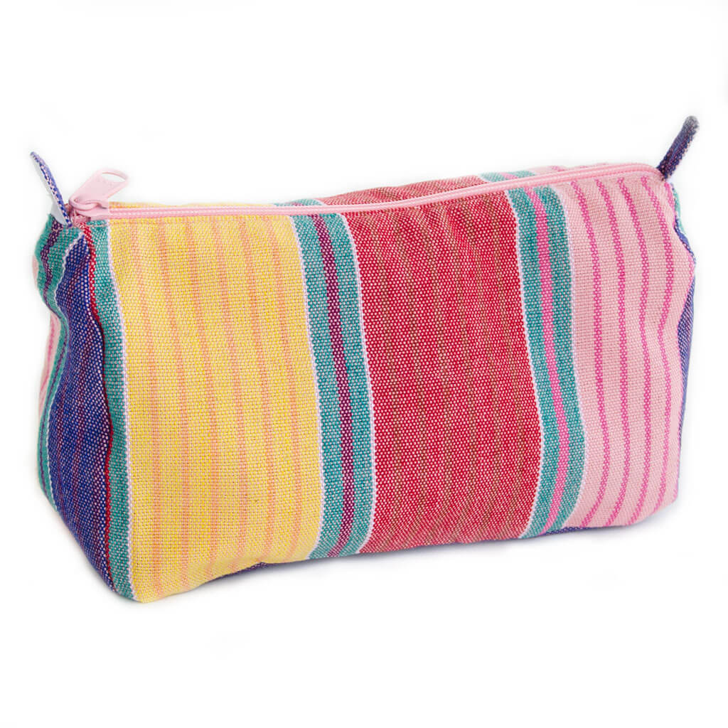Hand Woven Cosmetic Bag | Carousel Stripe