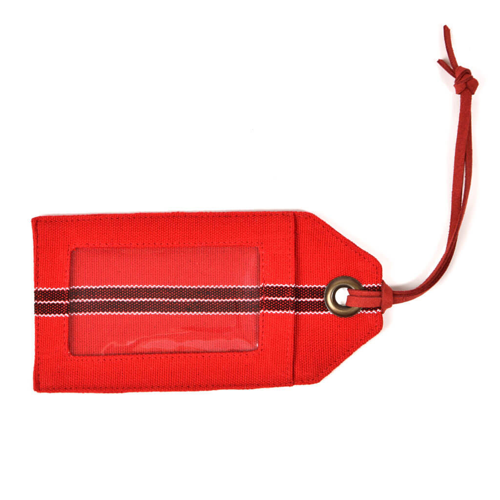 Mayamam Stripe Luggage Tags | Cajola Red
