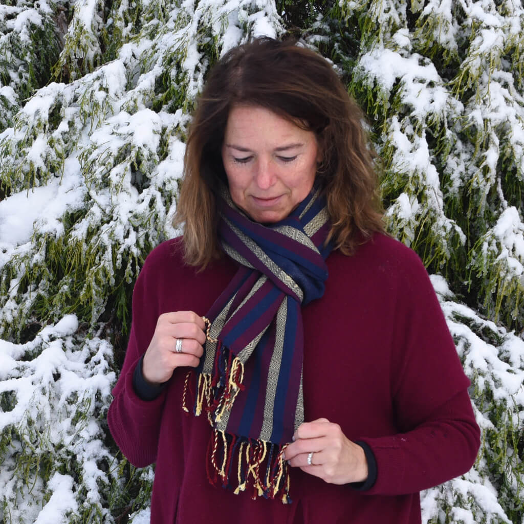 Hand Woven Cozy Cotton Scarf