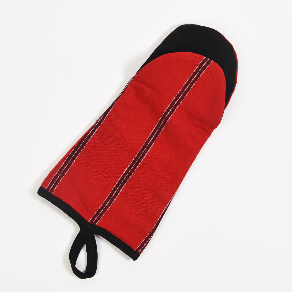Hand Woven Barbecue Mitt | Cajola Red