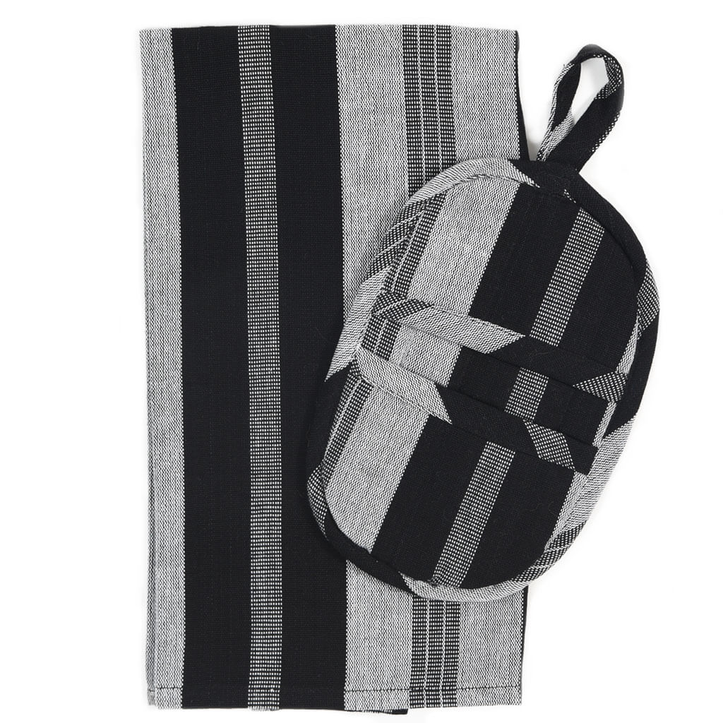 Hand Woven Dish Towel & Pot Holder Gift Set
