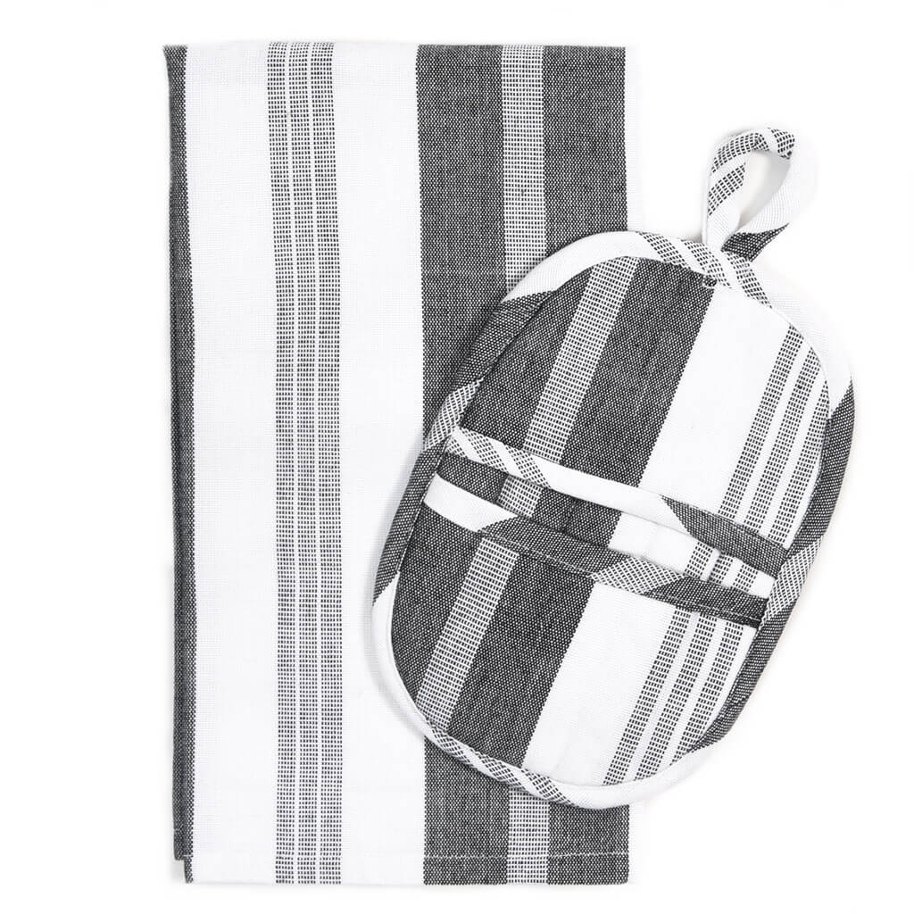 Hand Woven Dish Towel & Pot Holder Gift Set