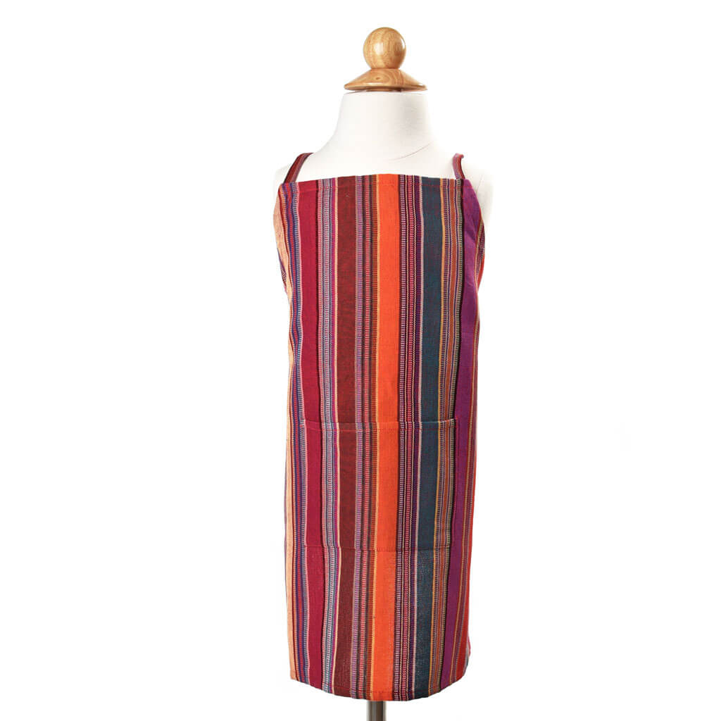 Magenta Child apron.
