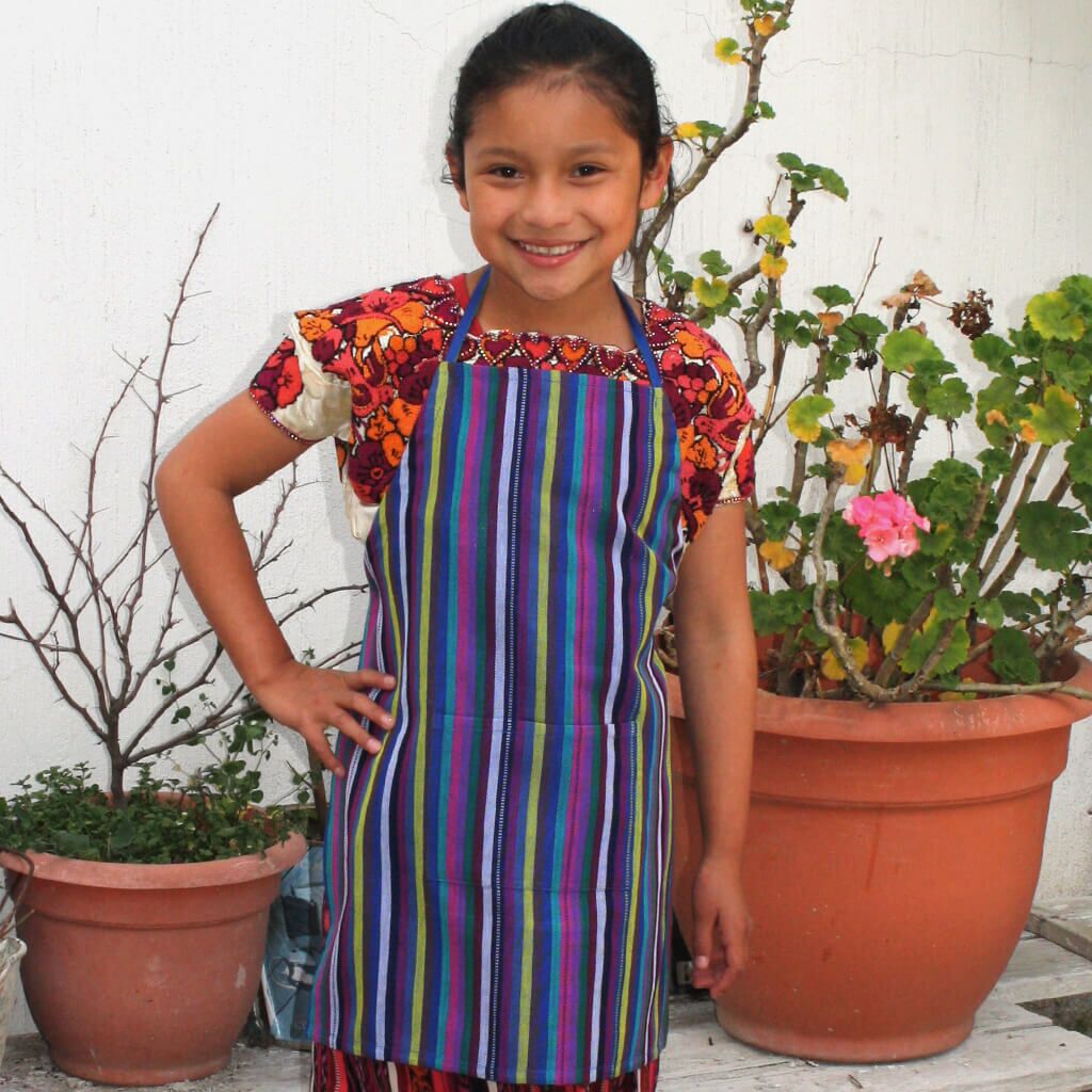 Cobalt Child apron.
