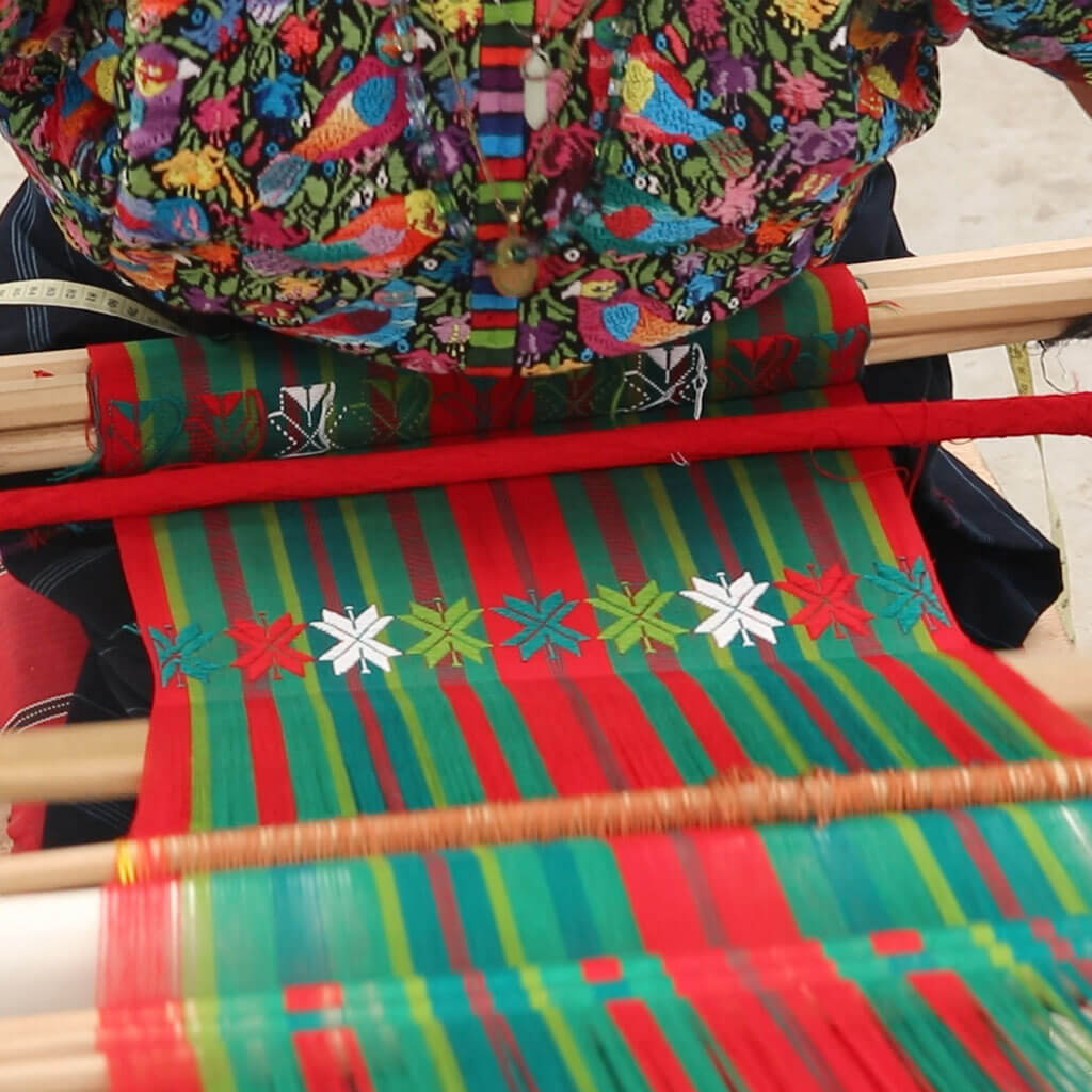 Hand Woven Square Potholder Red Fair Trade Mayamam Weavers