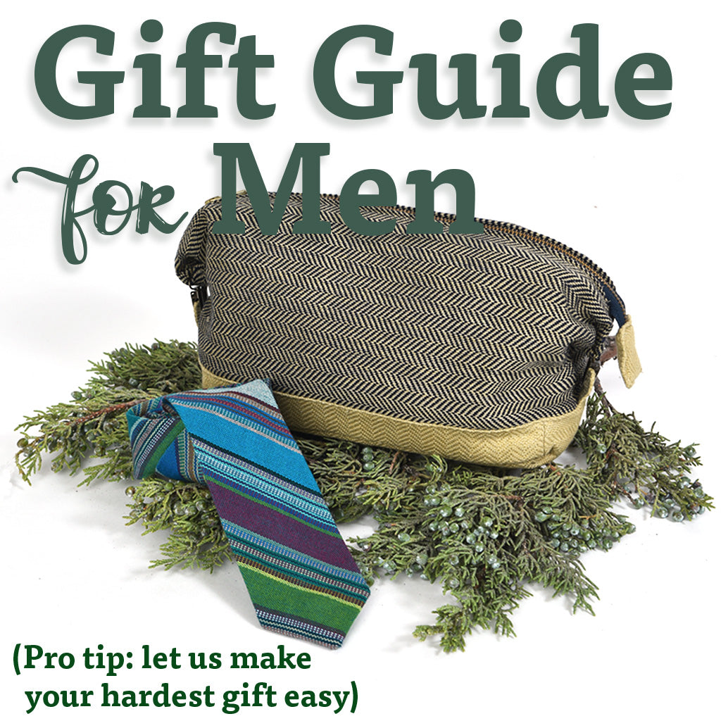 Fair Trade gifts for men, handwoven in Guatemala by Mayan women's weaving cooperative.