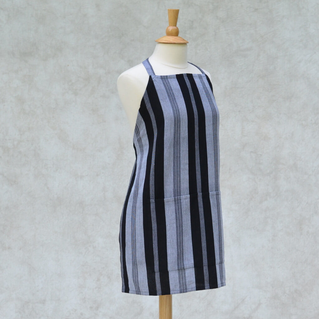Black & Gray Stripe Aprons