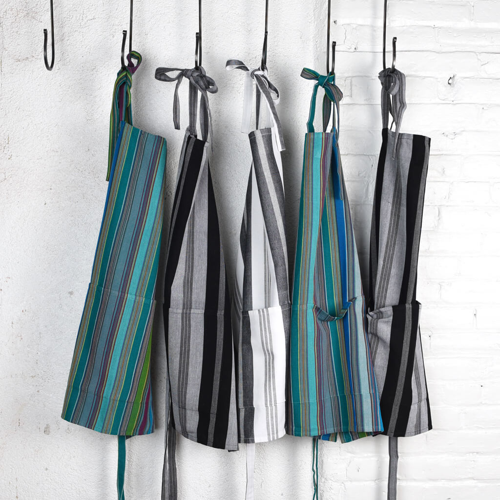 Turquoise & Teal Handwoven Dish Towels Fair Trade Mayamam Weavers