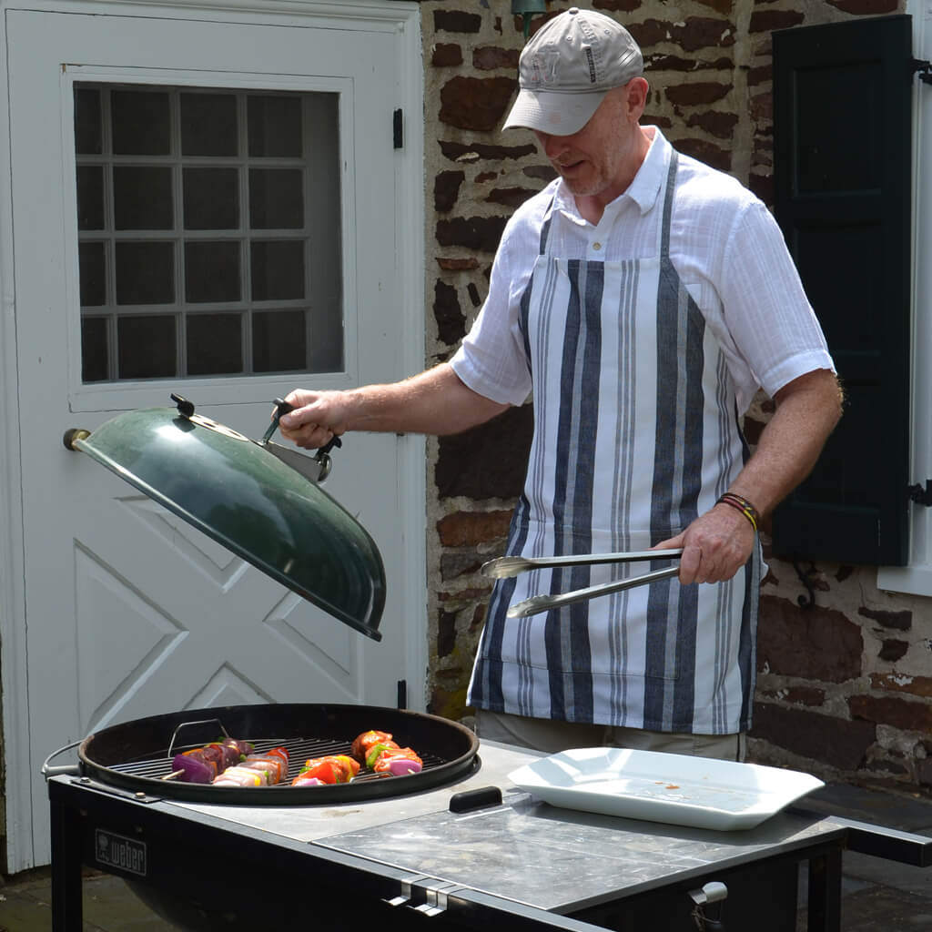 Black & White Stripe Aprons