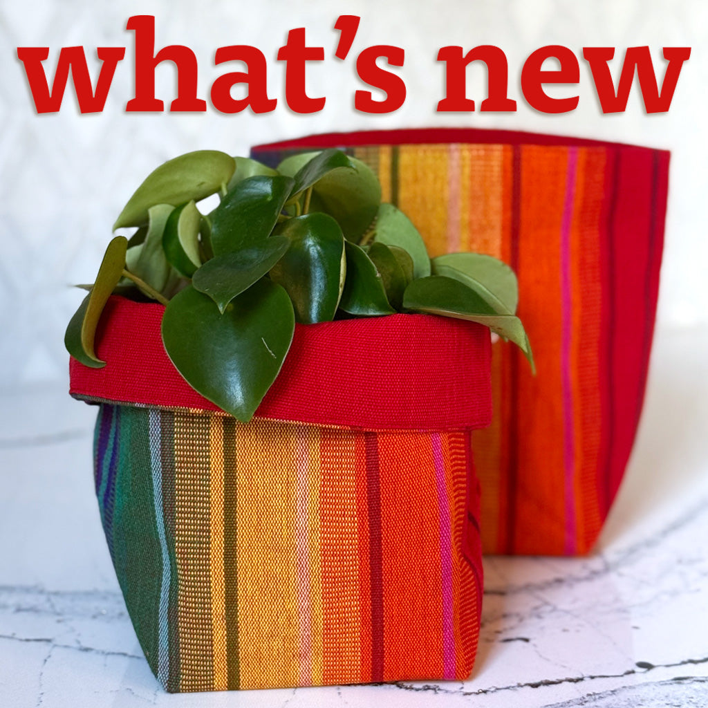 New Fair Trade products handwoven in Guatemala by Mayan women's weaving cooperative.