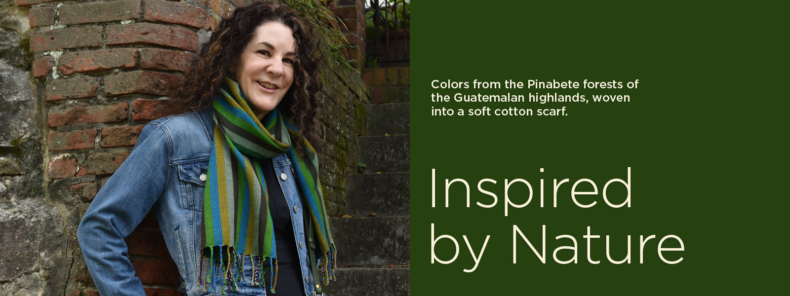 Fair Trade scarves hand woven in Guatemala by Mayan women's weaving cooperative.