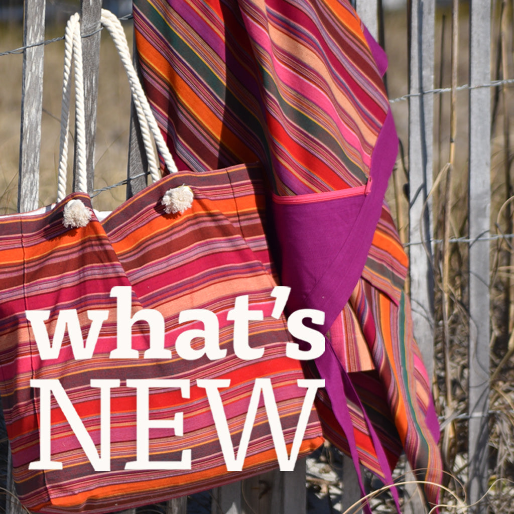 New Fair Trade products hand woven in Guatemala by Mayan women's weaving cooperative.
