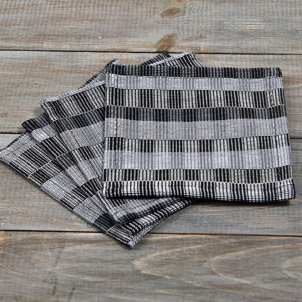 Hand Woven Cuadritos Drink Coasters