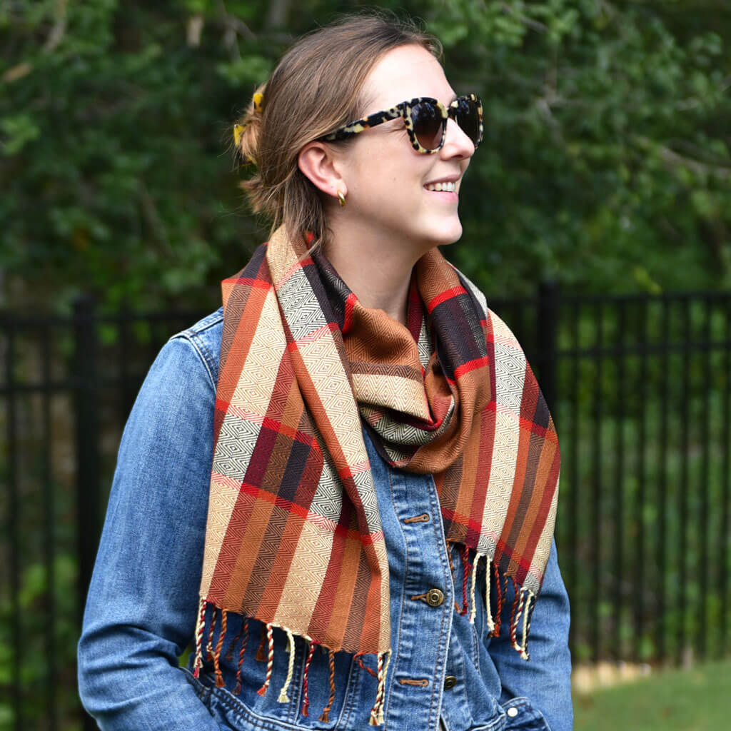 Hand Woven Cozy Cotton Scarf