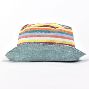 Multi color child bucket hat.