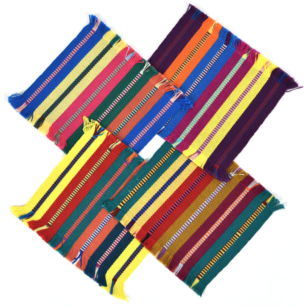 Guatemala Hand Woven Celebration Coasters | Mixed Set
