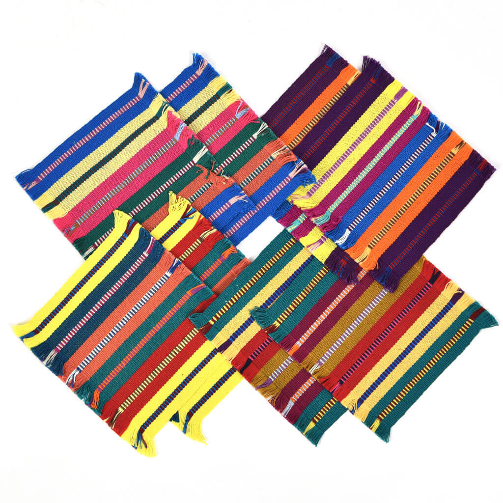 Guatemala Hand Woven Celebration Coasters | Mixed Set