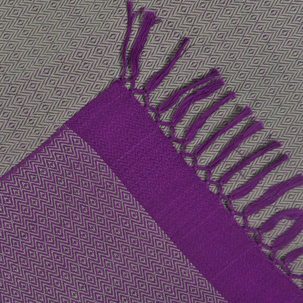 Hand Woven Diamond Weave Shawl