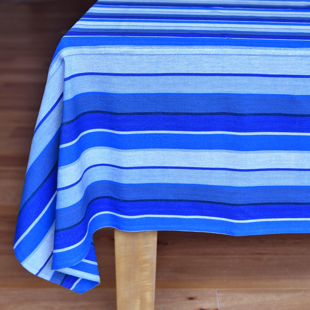 Hand Woven Striped Tablecloth
