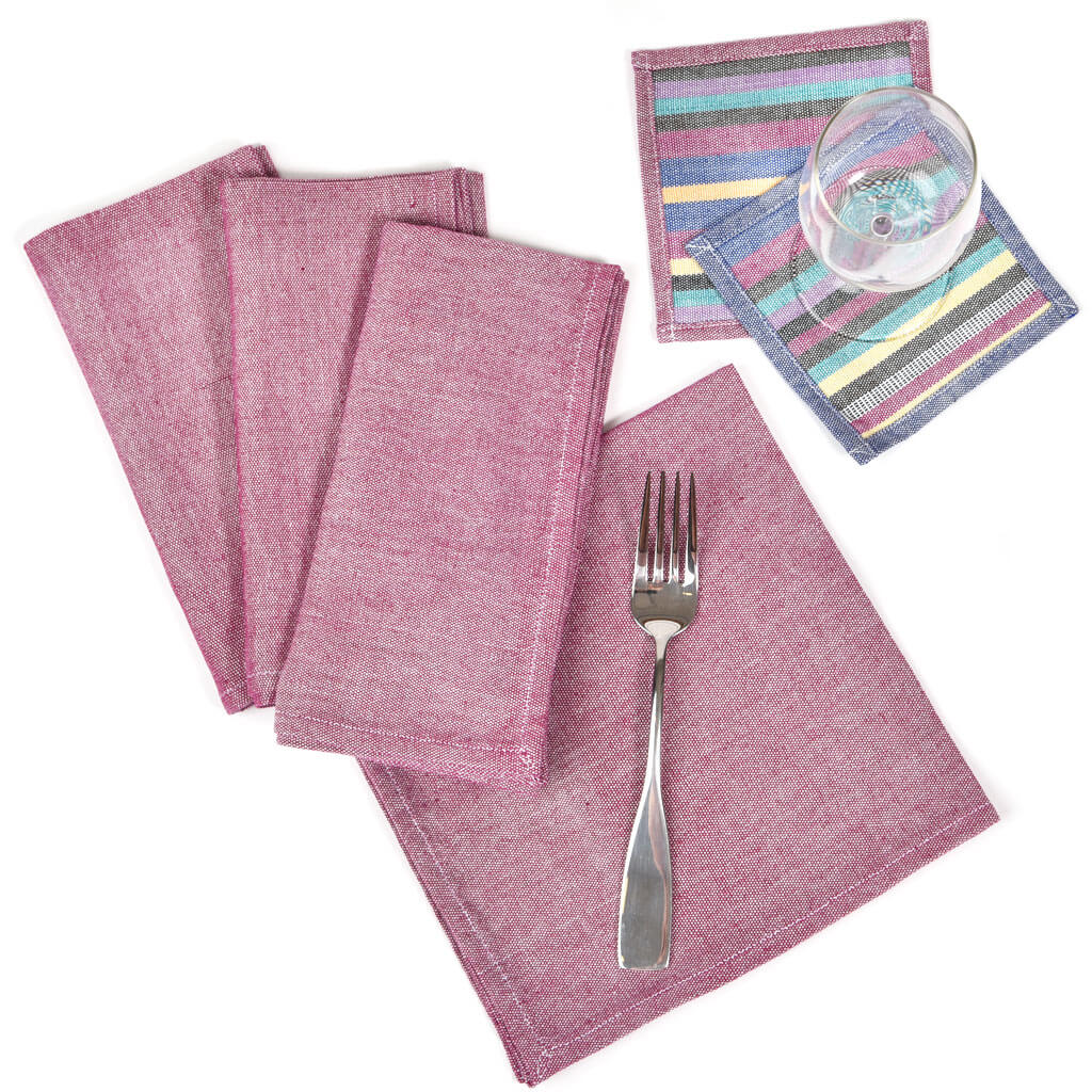 Hand Woven Luncheon Napkins