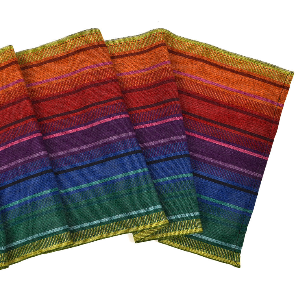 Hand Woven Striped Table Runner