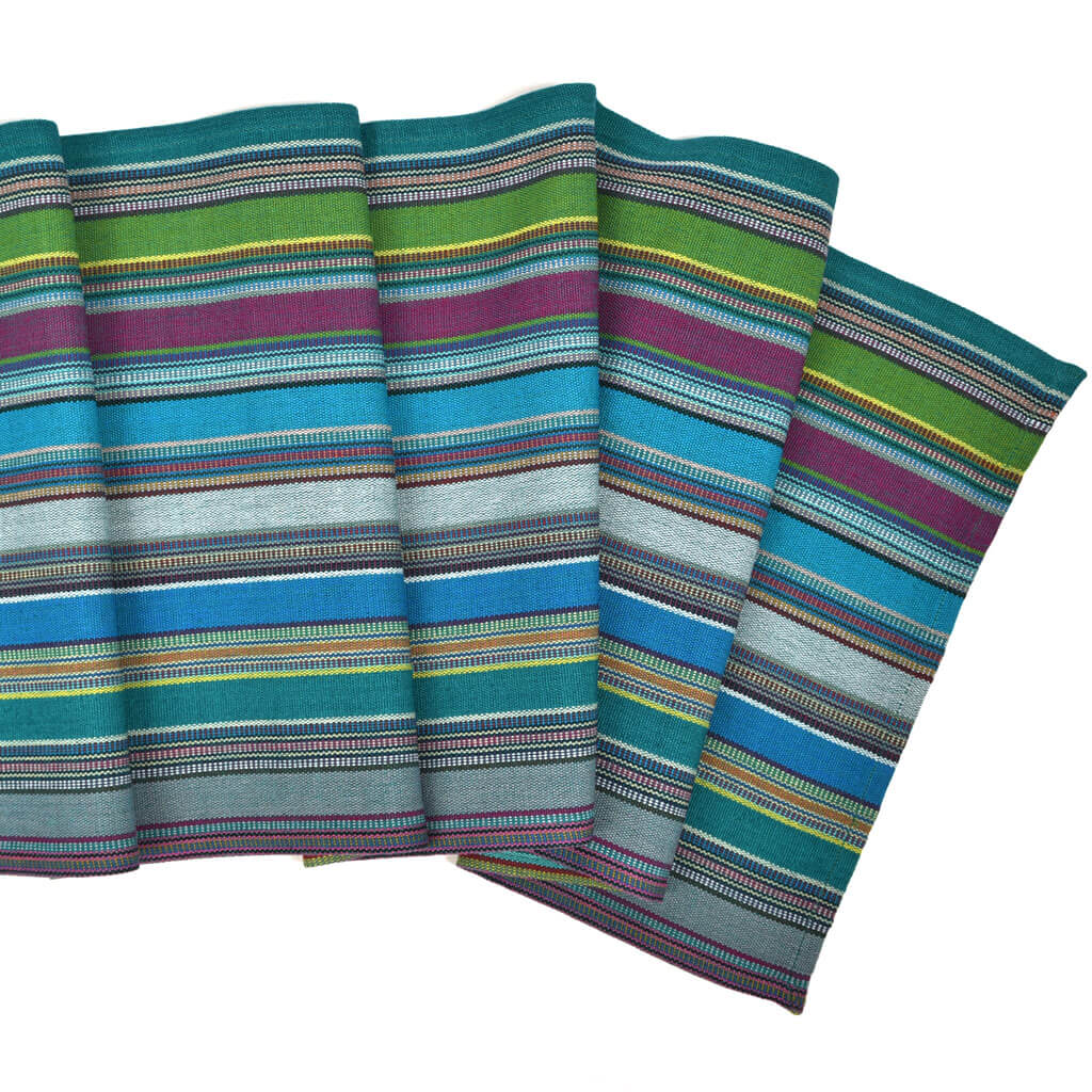 Hand Woven Striped Table Runner