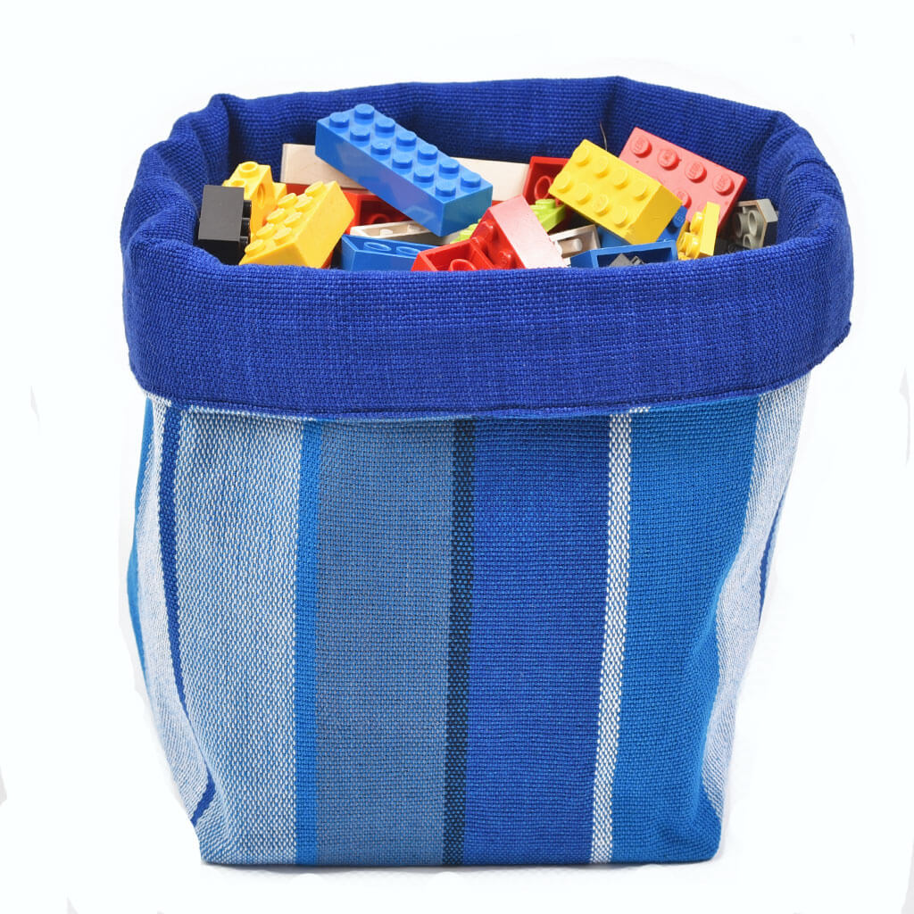 Handwoven Fabric Storage Basket