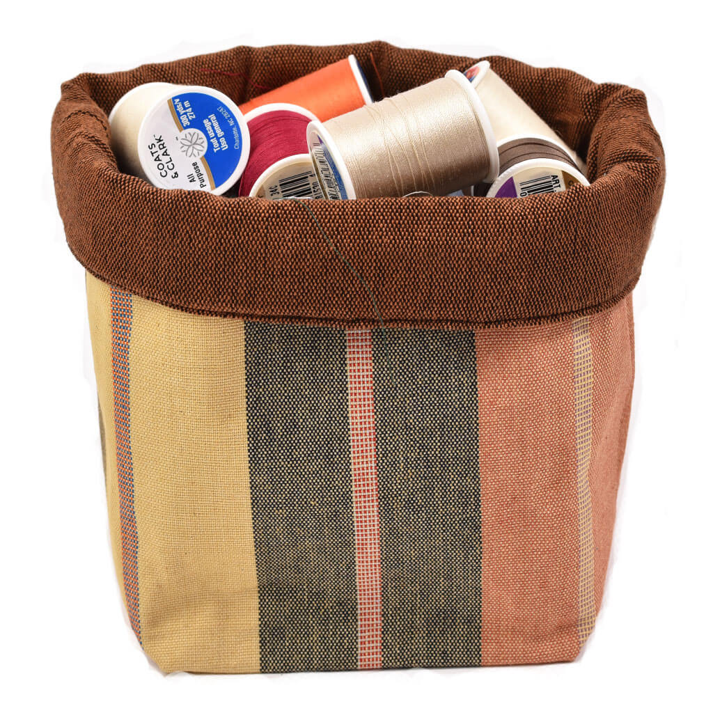 Handwoven Fabric Storage Basket