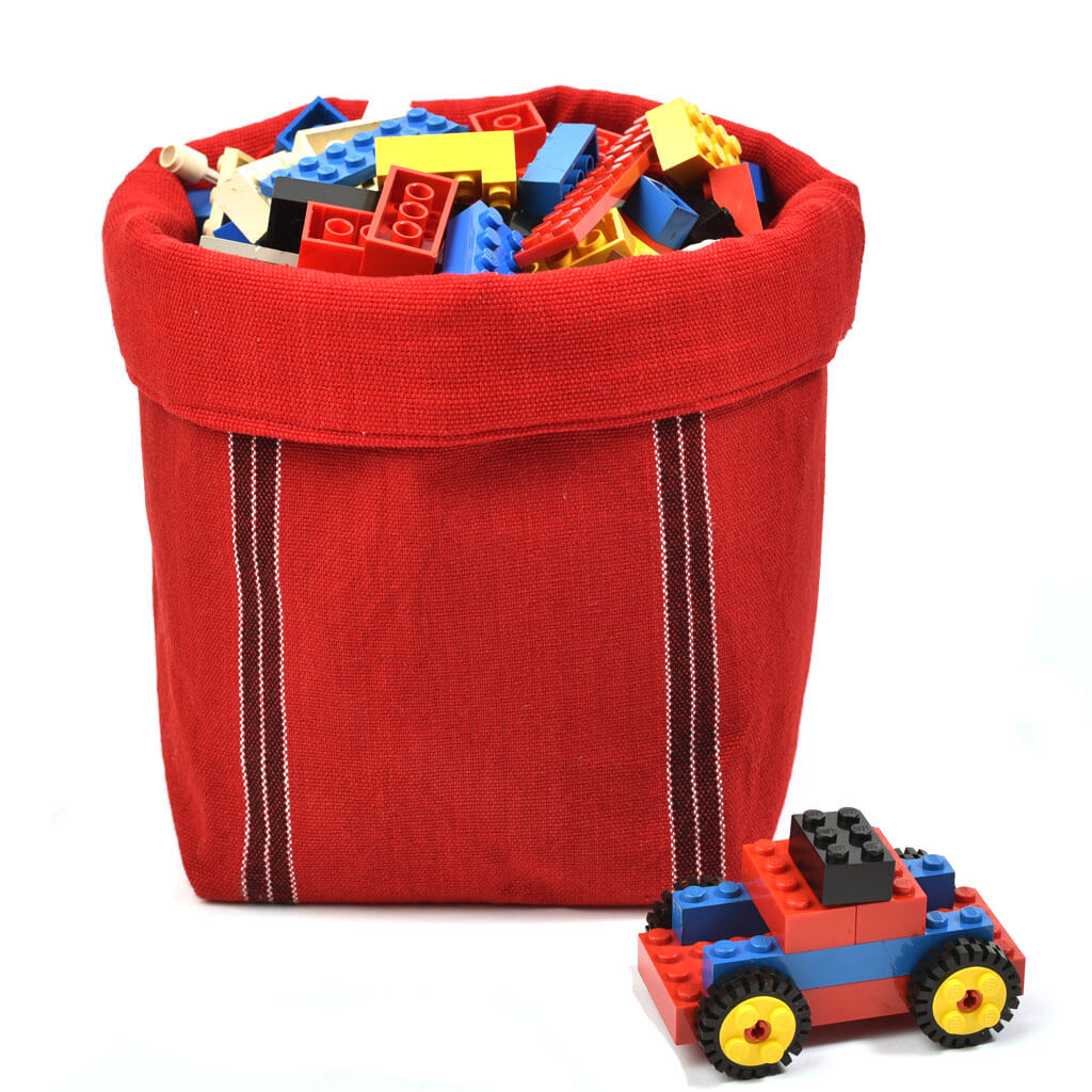Handwoven Fabric Storage Basket
