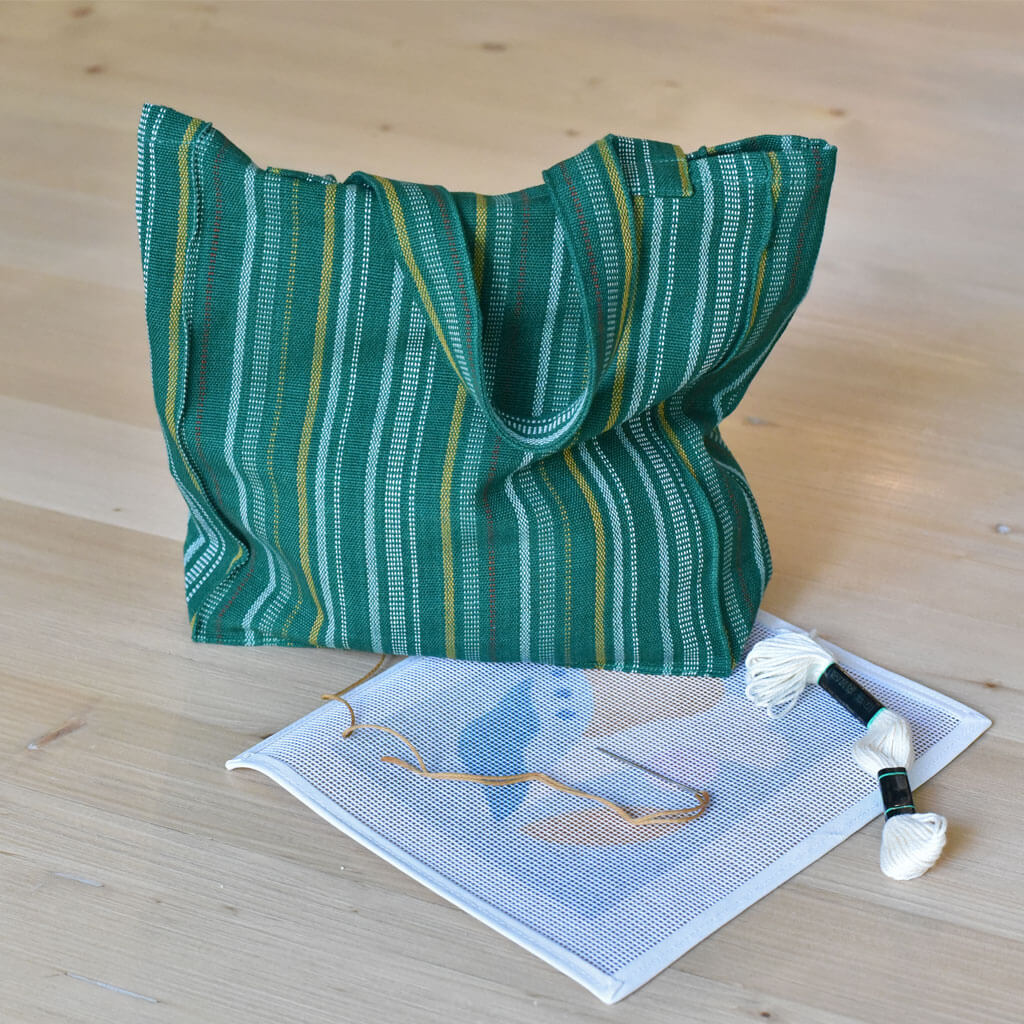 Hand Woven Mini Market Tote | Poblano