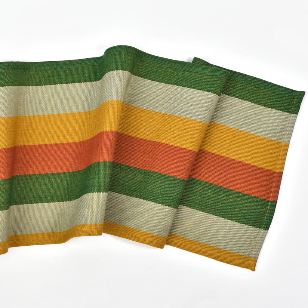 Hand Woven Canvas Table Runner | Hot Peppers
