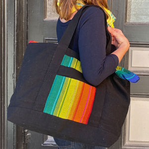 Rainbow Stripe on Black