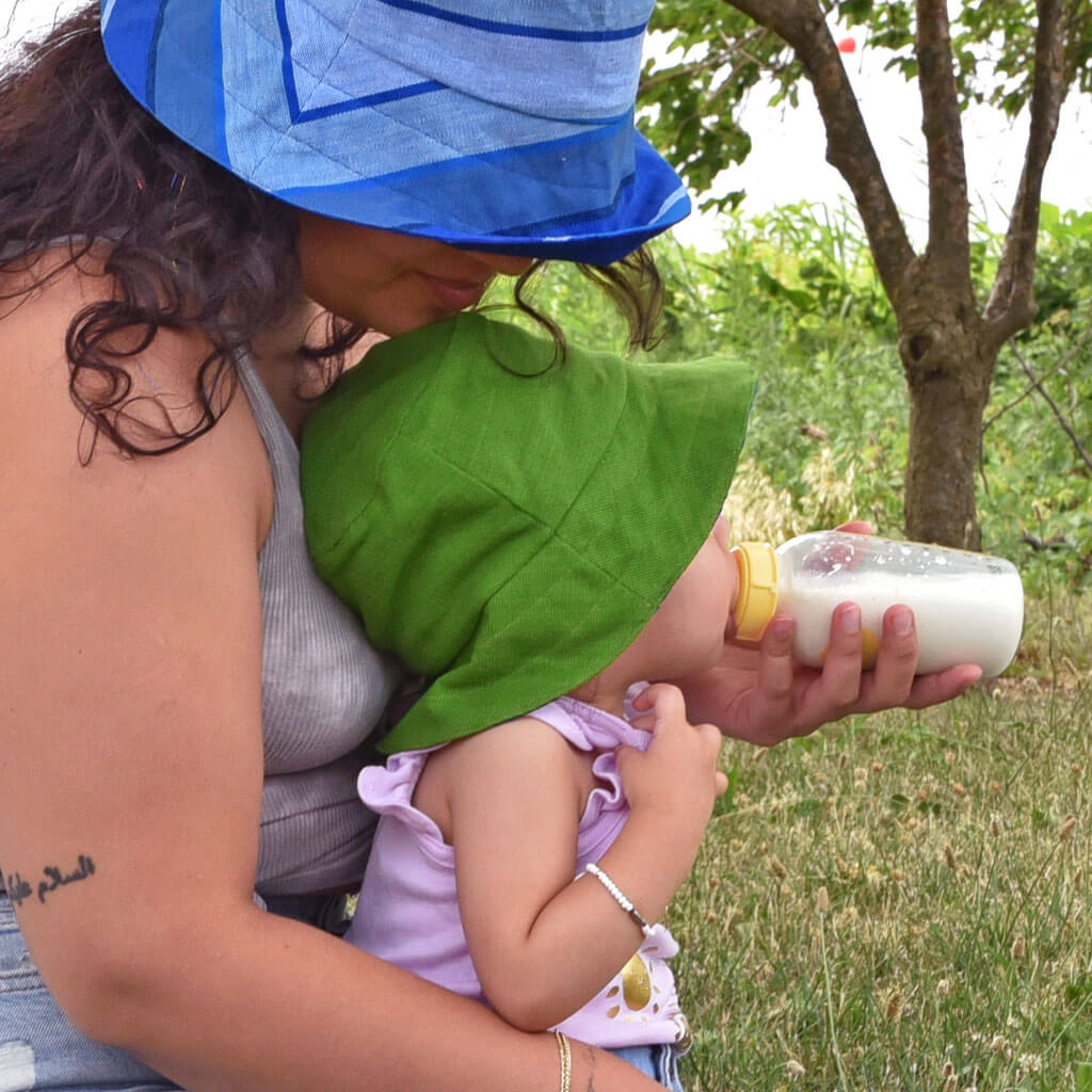 Hand Woven Child Bucket Hat